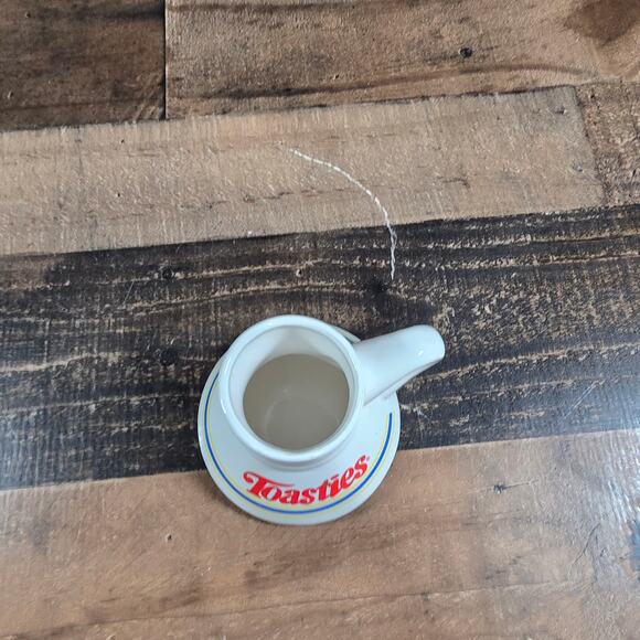 Post Toasties Cereal Wide Bottom Ceramic Travel Coffee Mug Cup No Spill Mug 1980 - Picture 6 of 6